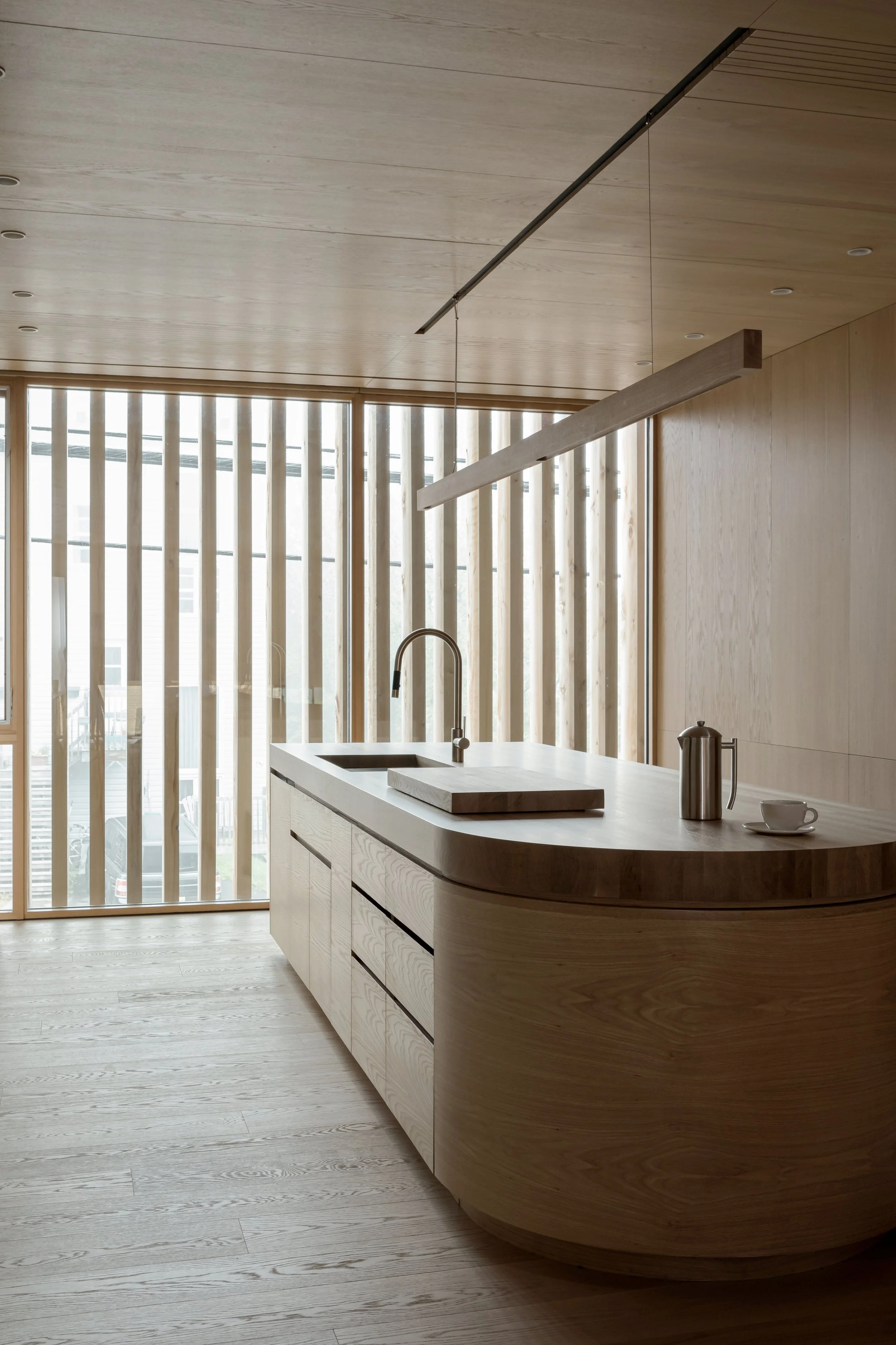 Linear Island | aaline Architectural Lighting + Acoustics — aaline